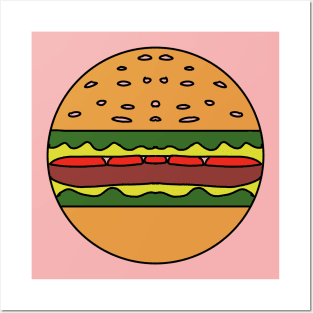 Cute Burger Posters and Art